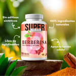 Berberina HCL™ - Cápsulas de Equilibrio de la Glucosa y Prevención Diabética con Canela y Cúrcuma (150 Cápsulas)