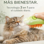 PET™🐶🐱Cepillo 3 en 1 Auto limpiable para Perros y Gatos😸🐶